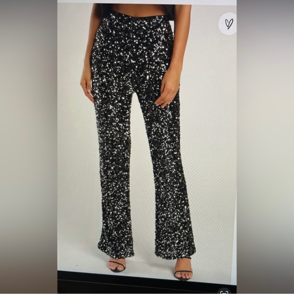Lulu's Pants & Jumpsuits | Lulus High Waisted Sequin Pants - Small
